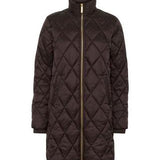 Olilas Mid-Length Quilted Jacket - Chocolate Torte