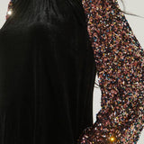 Michelle Velvet Mock Neck Top