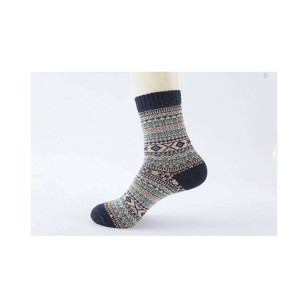 Retro Style Cushioned Socks