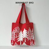 Forest Knitted Shoulder Bag