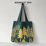 Forest Knitted Shoulder Bag