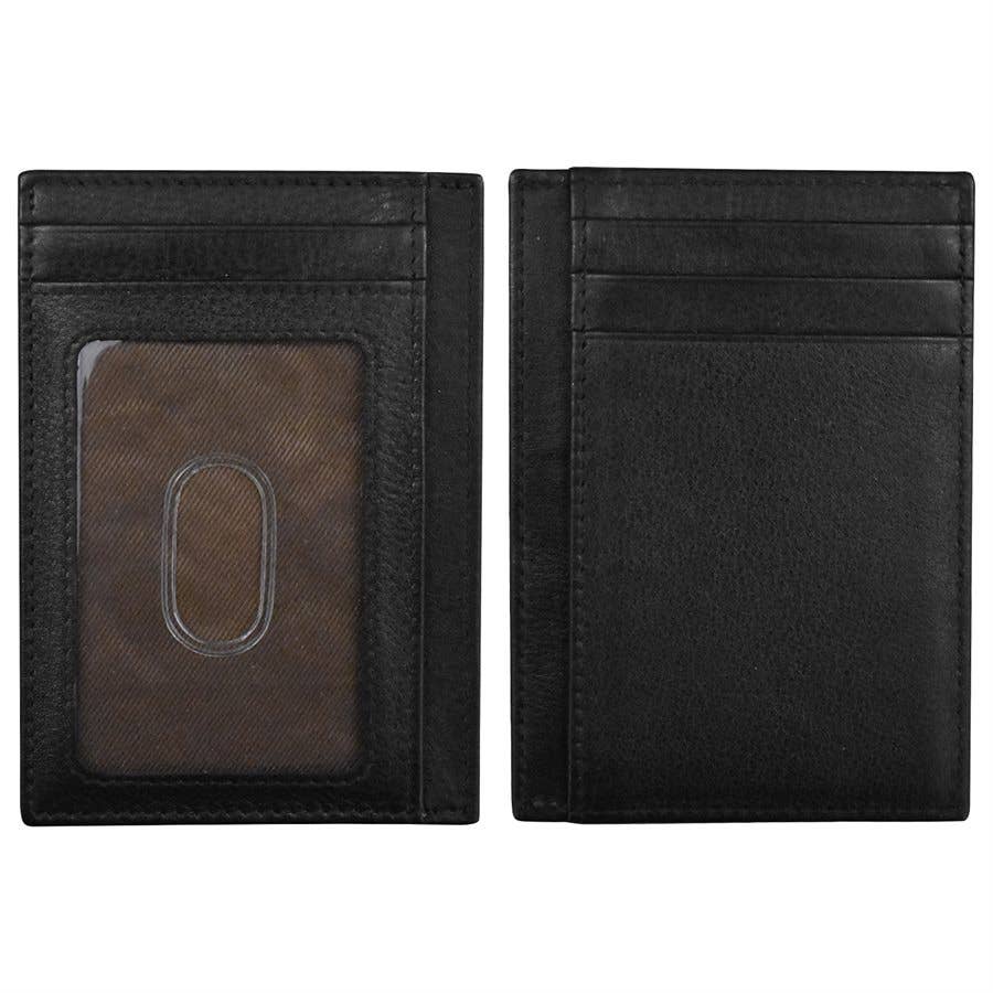 Leather Pocket I.D. Card Case