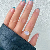 Skye Halo Moonstone Ring