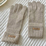 Warm Knit Touch Screen Gloves