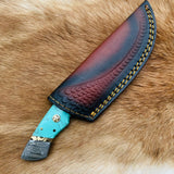 The Azure Fusion Damascus Steel Utility Knife TK-074