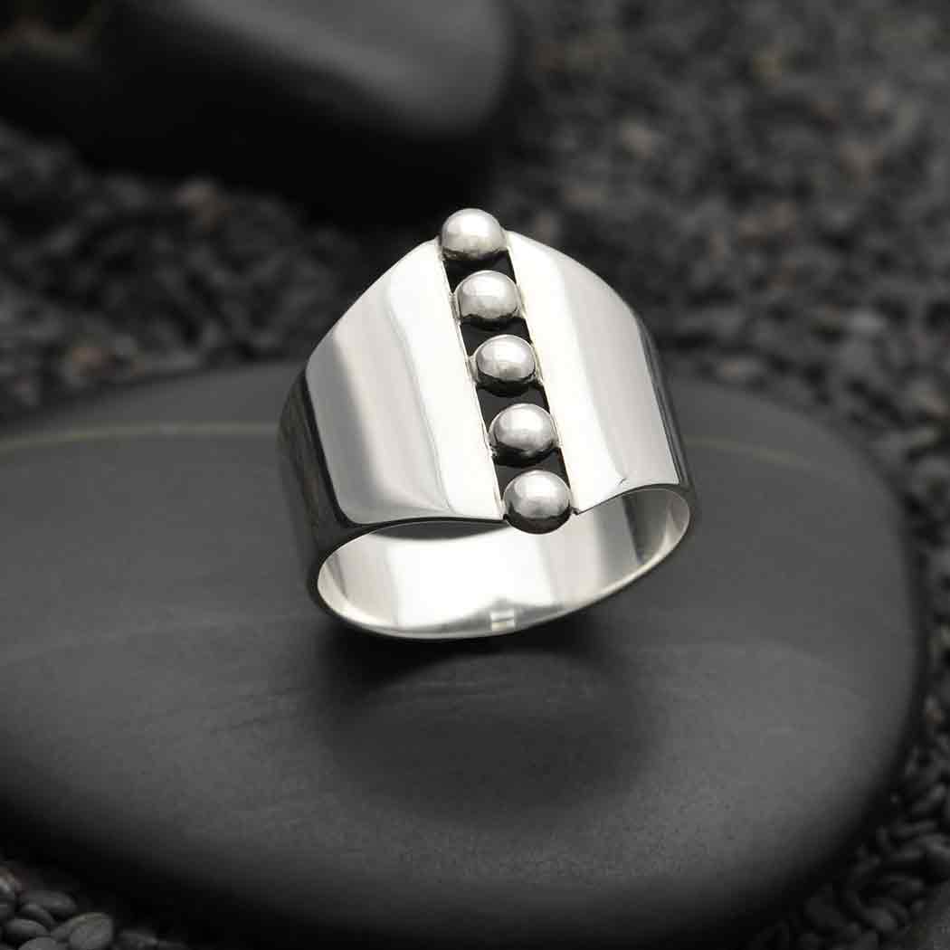 Sterling Silver Shield Ring