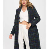 Evergreen Estate Plaid Coat - Blue