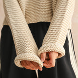 Scoop Neck Sweater - Cream