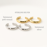 Stainless Steel Ear Cuffs - Sterling Silver Bold Ear Cuffs