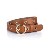 Round Buckle Simple Fashion Versatile Casual Belt