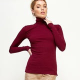 Lightweight Ribbed Turtleneck