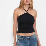 Halter Neckline Layered Top