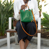 Out West Mini Crossbody Tote - Brown
