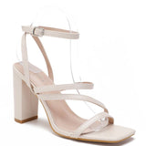 Adjustable Strap Heeled Sandals