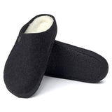 Zermatt Shearling Wool Felt Slipper - Anthracite