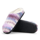 Zermatt Shearling Wool Slipper - Mauve Stripes