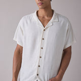 Access Knit Shirt - Vintage White