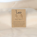 Dainty Gold Zodiac Stud Earrings