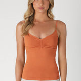 Jersey Shirred Cami - Sunburn