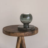 Candle Holder Both Sides Recycled Glass