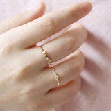 Zirconia Siver Stacking Ring