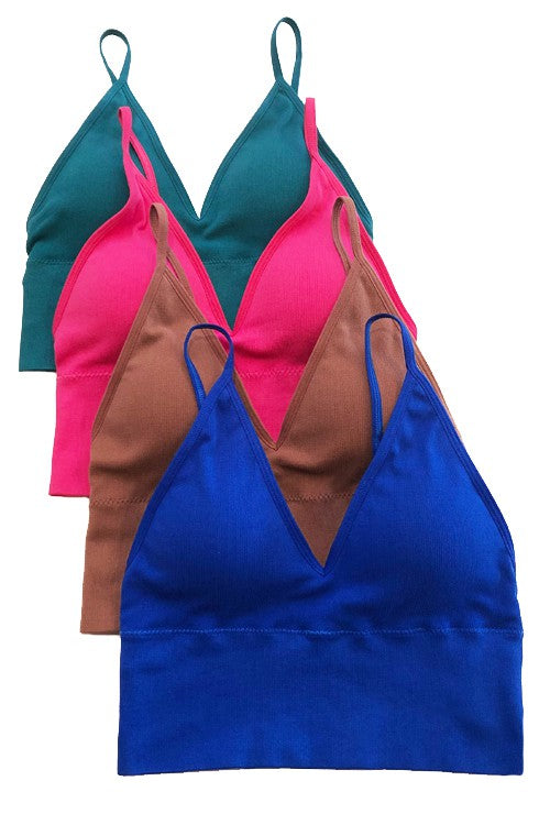 Ribbed Longline Seamless Bralette