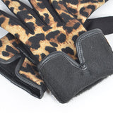Leopard Print Knitted Gloves