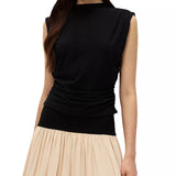 Oriel Sleeveless Top - Black
