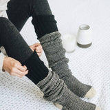 Warm & Soft Open Work Knit Lounge Socks 🧦