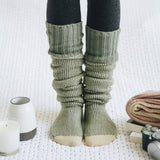 Warm & Soft Open Work Knit Lounge Socks 🧦