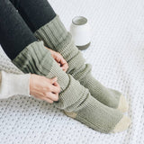 Warm & Soft Open Work Knit Lounge Socks 🧦