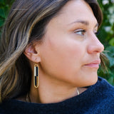 Moka Beaded Color Block Earrings