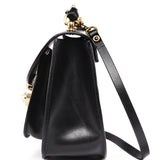 Halibut Crossbody Leather Bag - Black