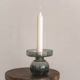 Candle Holder Both Sides Recycled Glass