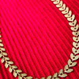 Non-tarnish Leaf Choker - Waterproof Chevron Chain Necklace