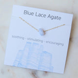 Dainty Raw Birthstone Energy Necklace