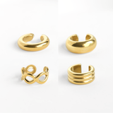 Stainless Steel Ear Cuffs - Sterling Silver Bold Ear Cuffs
