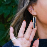 Moka Beaded Color Block Earrings