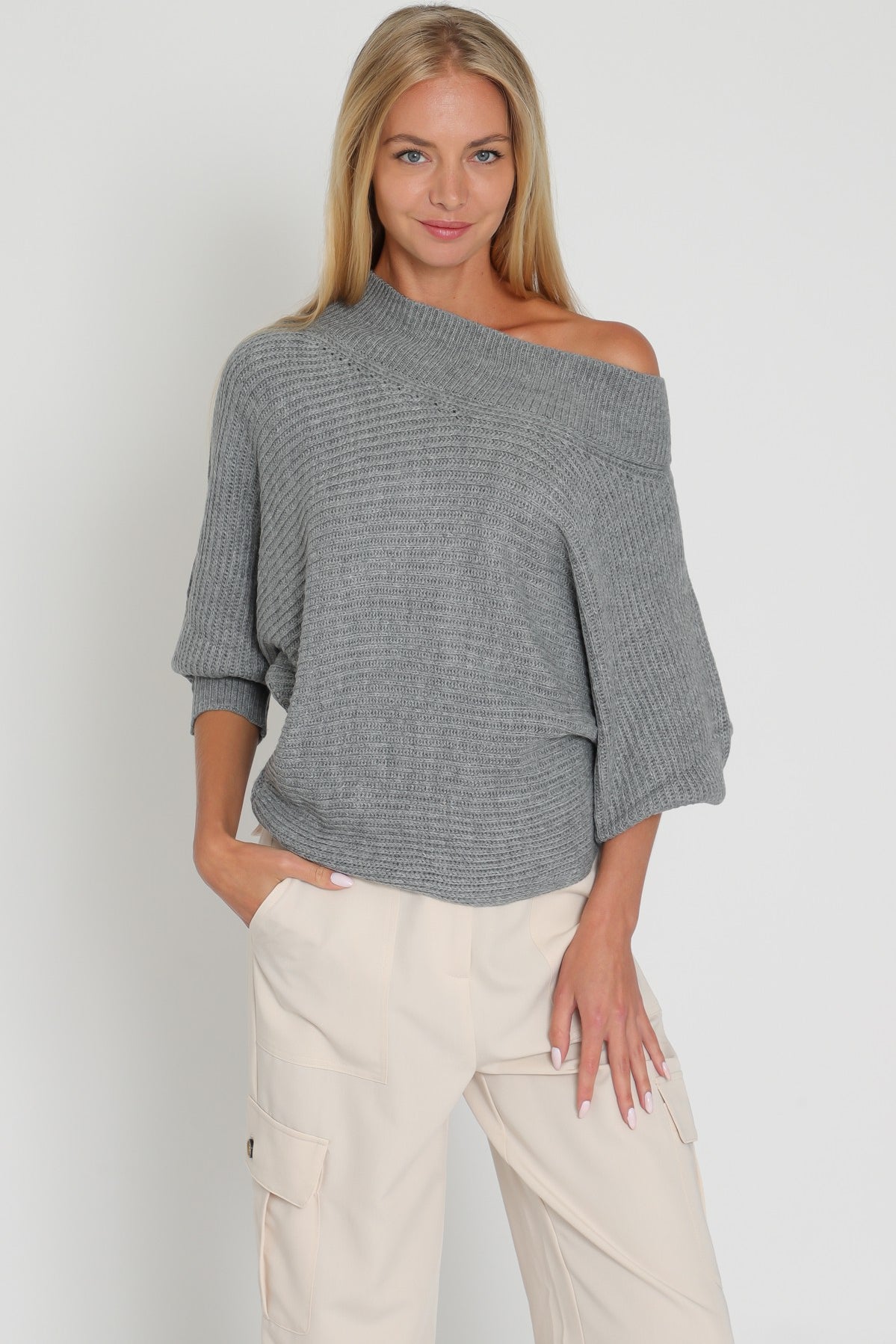 Off The Shoulder Sweater Knit Top