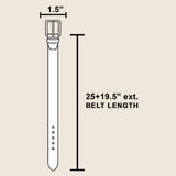Oval Bull Horn Western Chain Belt