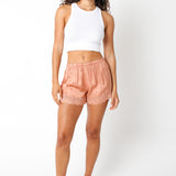 Bonnie Lace Trim Satin Shorts
