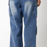 Denim Chute Pants