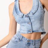 Celine Racer Back Denim