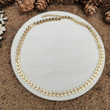Non-tarnish Leaf Choker - Waterproof Chevron Chain Necklace