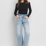 Super High Rise Barrel Jeans