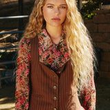 City Vibe Pinstripe Vest Top