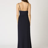 Cowl Neck Maxi Dress - Navy