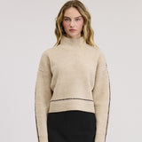 Debbie Mockneck Sweater - Taupe