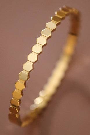 18K Waterproof Non-Tarnish Stainless Steel Bangle