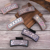 Western & Sunflower Leather Hair Claws